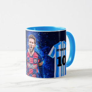 Custom Argentina Jersey Mug – Number 10 Football C Mok