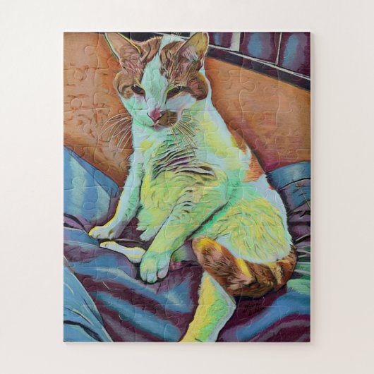 Custom art Cat Puzzle (Vertical)
