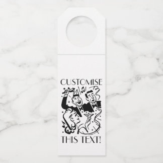 Custom Art Deco Cocktail Party Flessenhanger