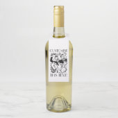 Custom Art Deco Cocktail Party Flessenhanger (Op fles)