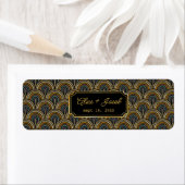 Custom Art Deco Wedding Cigar Wrap with Names Etiket (Insitu)