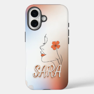 Custom Artistic Phone Case Design met 'Sara