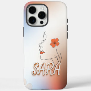 Custom Artistic Phone Case Design met 'Sara
