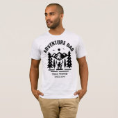 Custom Ash Grey Adventure Dad Trail Getest T-shirt (Voorkant volledig)