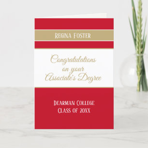 Custom Associate's college afstudeerkaart Kaart