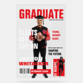 Custom Athlete Photo Graduation Magazine Display (Recto)