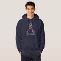 Custom Autism Awareness Ribbon Team
