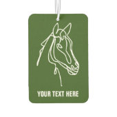 Custom auto luchtverfrisser met paard silhouet (Achterkant)