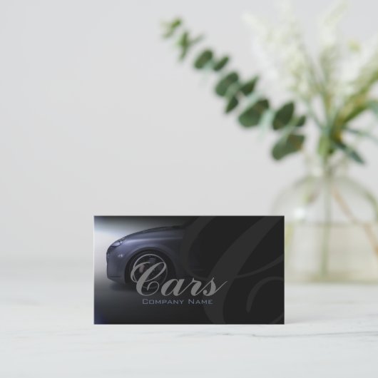 Custom auto wrap visitekaartje (Staand voorkant)