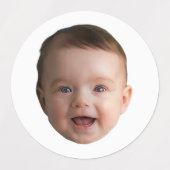 Custom Baby Face, Funny custom photo Labels (Design 1)