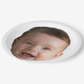 Custom Baby Face, Funny custom photo Papieren Bordje (Gekanteld)
