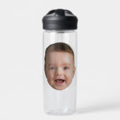 Custom Baby Face, Funny custom photo Waterfles (Voorkant)