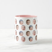 Custom Baby Face Mug Baby 3 Photos (Centre)