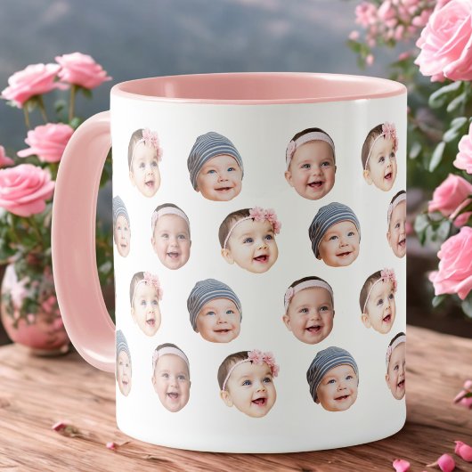 Custom Baby Face Mug Baby 3 Photos