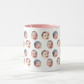 Custom Baby Face Mug Baby 3 Photos (Centre)
