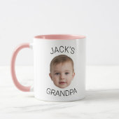 Custom Baby Face Mug for Grandpa (Gauche)