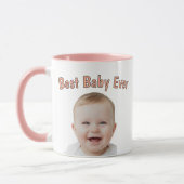 Custom Baby Face Mug – Personalized Baby Photo  (Gauche)