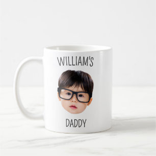 Custom Baby gezicht voor nieuwe papa nieuwe kerst Koffiemok