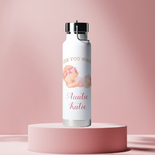 Custom Baby Girl Naam Tot ziens Waterfles