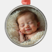 Custom Baby Ornament – Dream Softly (Voorkant)