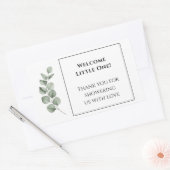 Custom Baby Shower Stickers - Modern Simple Design (Enveloppe)
