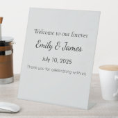 Custom Baby Shower Welcome Sign Reclamebord Met Voetstuk (Insitu)
