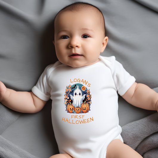 Custom Baby's eerste Halloween Schattige gepersona Romper
