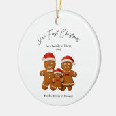 Custom Baby's Eerste Kerstballen, Custom Keeps Keramisch Ornament (Links)