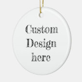 Custom Baby's eerste kerstballen Keramisch Ornament (Links)