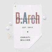 Custom Bachelor of Architecture Afstuderen Golfhanddoek (Insitu)