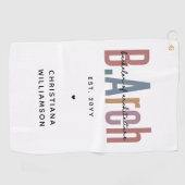 Custom Bachelor of Architecture Afstuderen Golfhanddoek (Horizontaal)