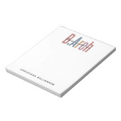 Custom Bachelor of Architecture Afstuderen Notitieblok (Gedraaid)