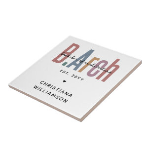 Custom Bachelor of Architecture Afstuderen Tegeltje