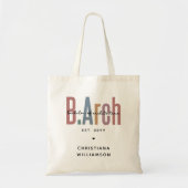 Custom Bachelor of Architecture Afstuderen Tote Bag (Voorkant)