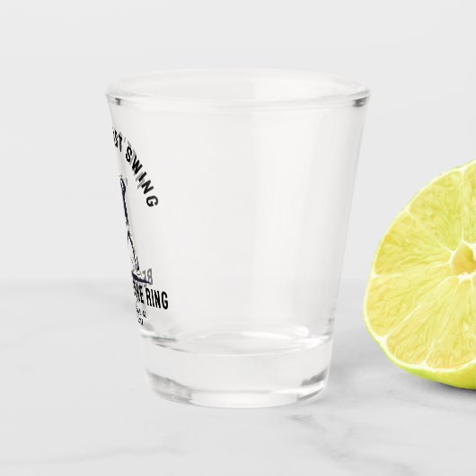 Custom Bachelor Party Favoriet Golftrip Groomsmen Shot Glas (Rechts)