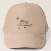 Custom Bachelorette Weekend Pet | Palm Tree (Voorkant)