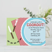 Custom Backyard Cookout Kaart (Staand voorkant)