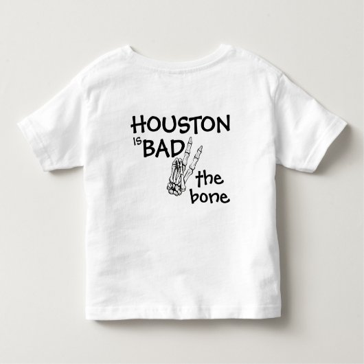 Custom Bad Two The Bone Halloween 2e verjaardag Kinder Shirts (Achterkant)