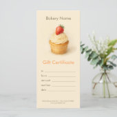 Custom Bakery Gift Certificate (Staand voorkant)