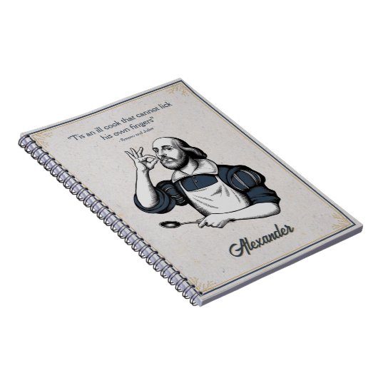 Custom Baking Recepten Chef Elegant Notitieboek (Rechterzijde)