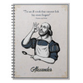 Custom Baking Recepten Chef Elegant Notitieboek (Voorkant)