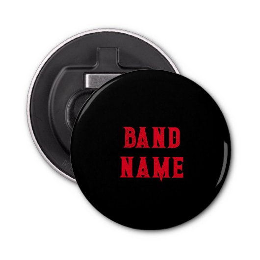 Custom Band Merch Button Flesopener (Voorkant)