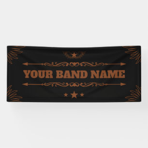 Custom Band Merch Country Westerne Music Rock Gig Spandoek