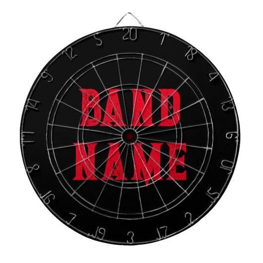 Custom Band Merch Dartbord (Voorkant)