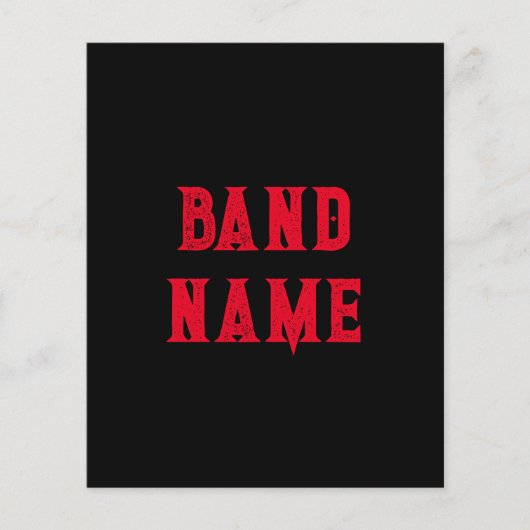 Custom Band Merch Flyer (Voorkant)