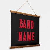 Custom Band Merch Hangend Wandkleed (Gebogen)