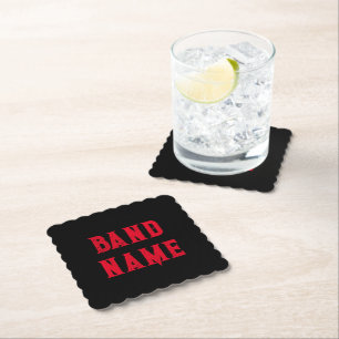 Custom Band Merch Kartonnen Onderzetters