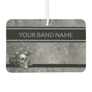 Custom Band Merch Rocker Skull Rock & Roll Music A Luchtverfrisser