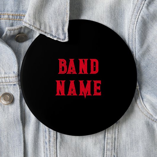 Custom Band Merch Ronde Button 6,0 Cm (In situ)