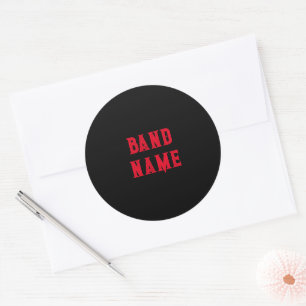 Custom Band Merch Ronde Sticker